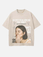 Gracie Abrams Print Round Neck T-shirt