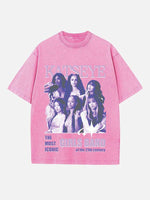 KATSEYE Print Round Neck T-shirt