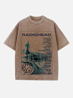 Radiohead Print Round Neck T-shirt