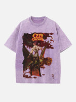 Black Sabbath Print Round Neck T-shirt