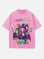 HUNTR/X Print Round Neck T-shirt
