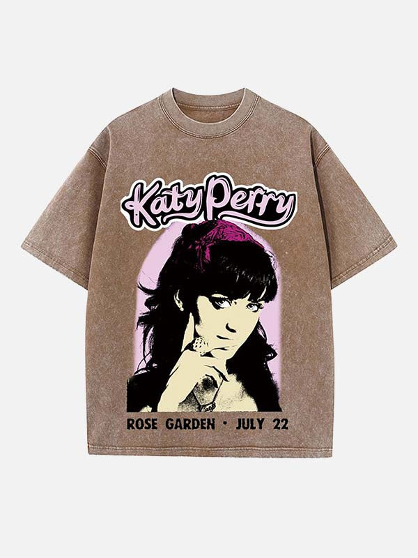 Katy Perry Print Round Neck T-shirt