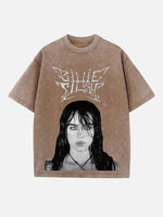 Billie Eilish Print Round Neck T-shirt