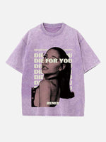 Ariana Grande Print Round Neck T-shirt
