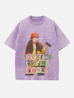 Chappell Roan Print Round Neck T-shirt