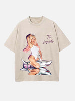 Karol G Print Round Neck T-shirt