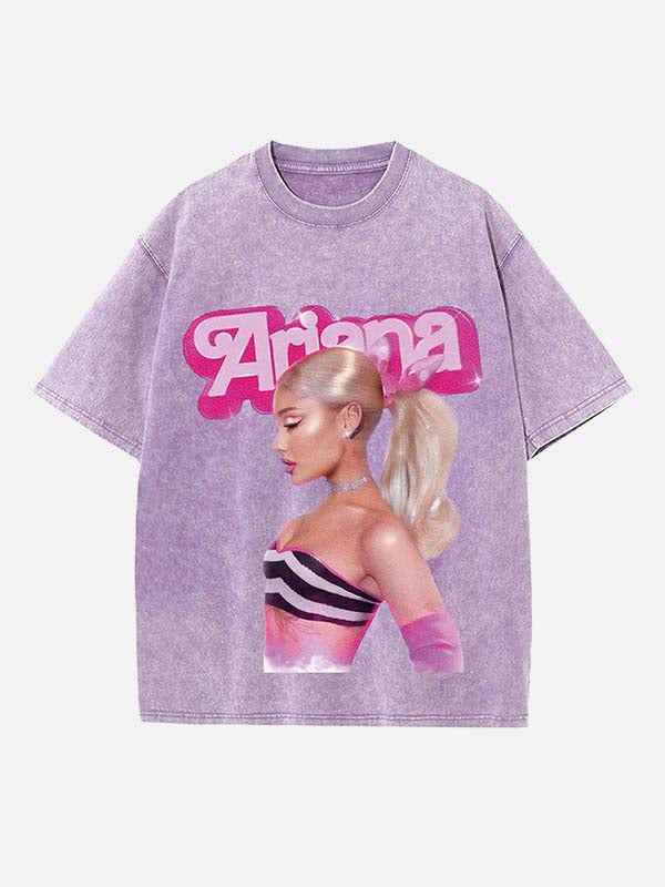 Ariana Grande Print Round Neck T-shirt