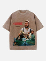 Post Malone Print Round Neck T-shirt