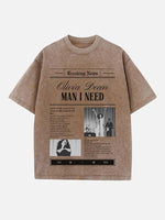 Olivia Dean Print Round Neck T-shirt