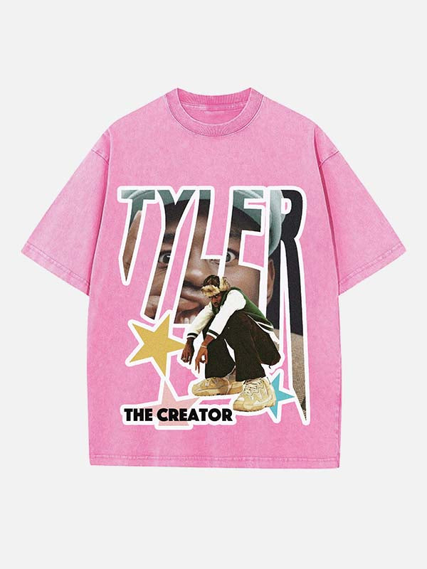Tyler, The Creator Print Round Neck T-shirt