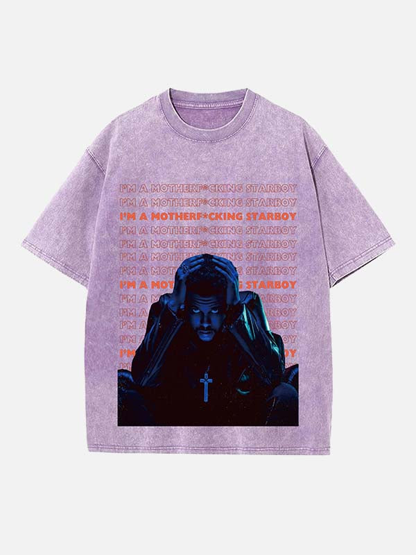 The Weeknd Print Round Neck T-shirt