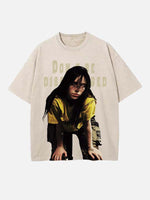 Billie Eilish Print Round Neck T-shirt