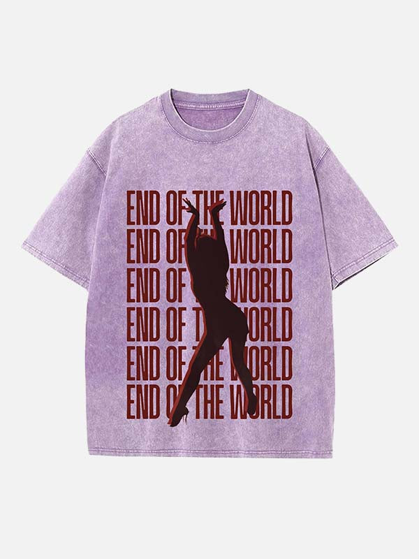 Miley Cyrus Print Round Neck T-shirt