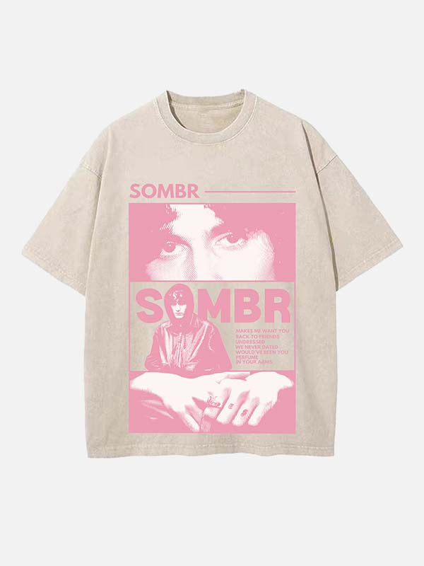 Sombr Print Round Neck T-shirt