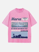 Dua Lipa Print Round Neck T-shirt