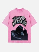 Drake Print Round Neck T-shirt