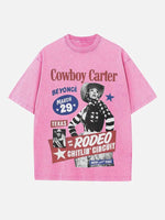 Beyoncé Print Round Neck T-shirt