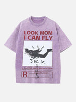 Travis Scott Print Round Neck T-shirt