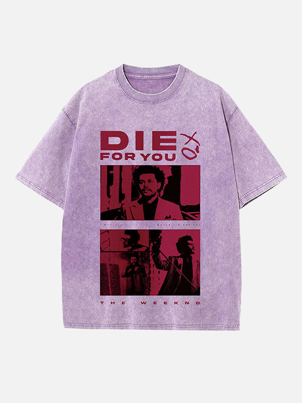 The Weeknd Print Round Neck T-shirt