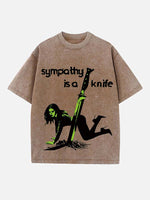 Charli xcx Print Round Neck T-shirt