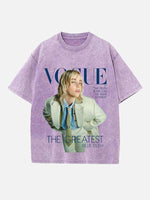 Billie Eilish Print Round Neck T-shirt