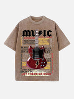 AC/DC Print Round Neck T-shirt