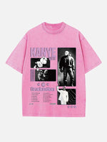 Kanye West Print Round Neck T-shirt
