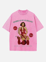 Raye Print Round Neck T-shirt