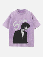 Sombr Print Round Neck T-shirt