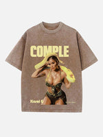 Karol G Print Round Neck T-shirt