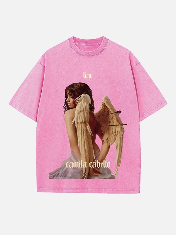 Camila Cabello Print Round Neck T-shirt