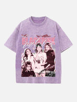 BLACKPINK Print Round Neck T-shirt