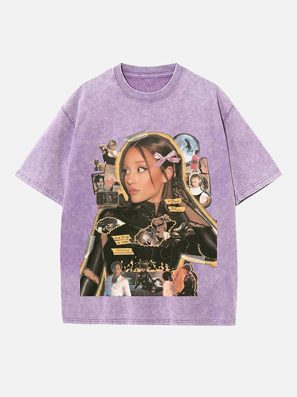 Ariana Grande Print Round Neck T-shirt