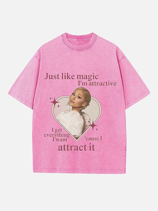 Ariana Grande Print Round Neck T-shirt
