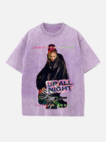 Jennifer Lopez Print Round Neck T-shirt