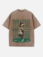 Tate McRae Print Round Neck T-shirt