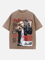 Eminem Print Round Neck T-shirt