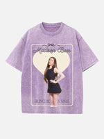 Madison Beer Print Round Neck T-shirt