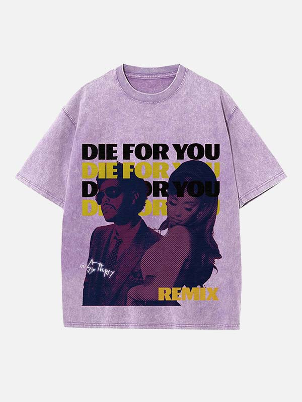 The Weeknd Print Round Neck T-shirt