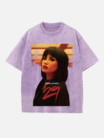 Demi Lovato Print Round Neck T-shirt
