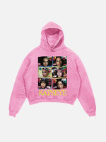 KATSEYE Print Slant Pockets Hoodie