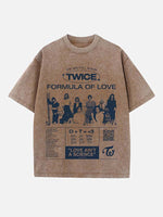 TWICE Print Round Neck T-shirt