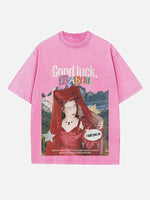 Chappell Roan Print Round Neck T-shirt