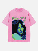 Billie Eilish Print Round Neck T-shirt