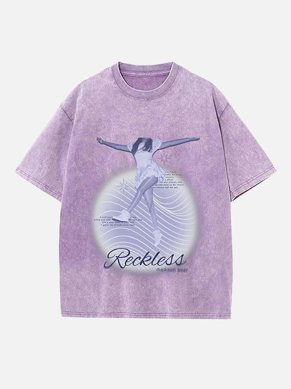 Madison Beer Print Round Neck T-shirt
