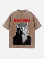 Eminem Print Round Neck T-shirt
