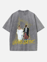 Rihanna Print Round Neck T-shirt