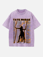 Tate McRae Print Round Neck T-shirt