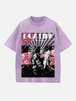 Dua Lipa Print Round Neck T-shirt