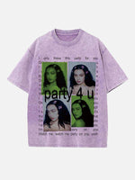 Charli xcx Print Round Neck T-shirt